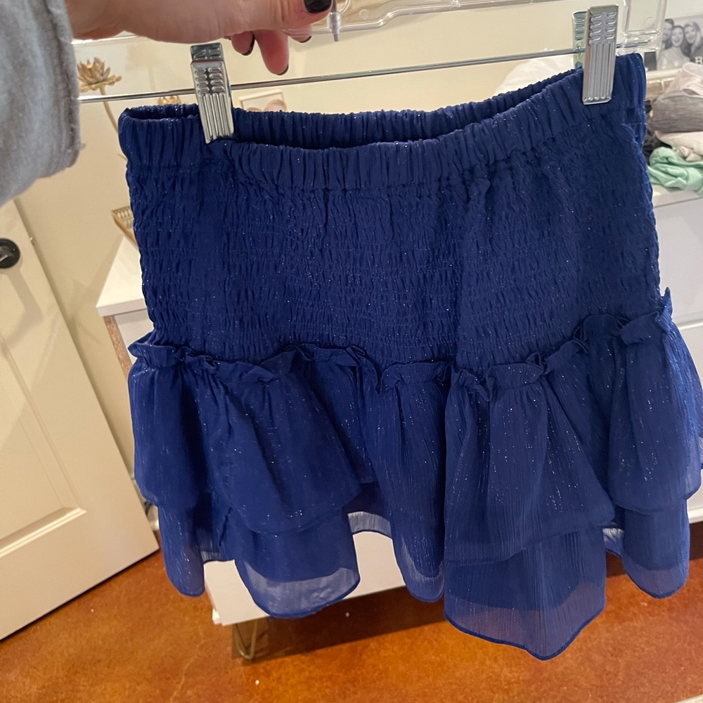 sparkly blue skirt DO+BE